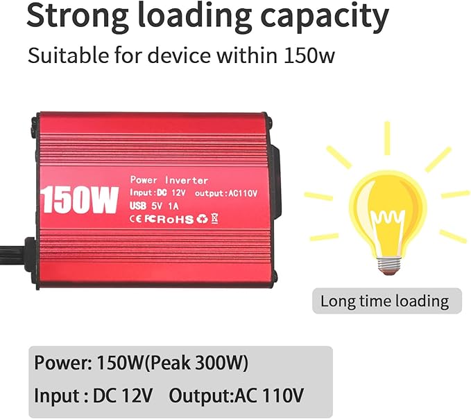 Car Power Inverters 1200W Inverter - 12v DC to 110v AC Converter with AC Outlets USB Type-c Port,Car Power Converter for Truck/Home/Vehicles/Laptop Trip
