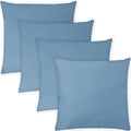 Covers & All Premium Square Throw Pillow Inserts with Covers Set of 4, 20 x 20 Inches Sky Blue, Decorative Cushions for Couch Sofa Home Decor Office Travel UV Resistant Waterproof Soft Cushions