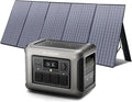 ALLPOWERS R1500 LITE 1600W/1056Wh & 3500+ Cycle LiFePO4 Battery with 4xAC Outlets, 650W MPPT, and UPS <15ms for Home, RV, Outdoor. (R1500 LITE+SP037-400W)