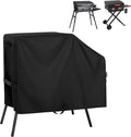 Unicook Griddle Cover for Blackstone 22 Inch and 17 Inch Griddle with Hood and Stand, Heavy Duty Waterproof Outdoor BBQ Grill Cover with Sealed Seam, Black
