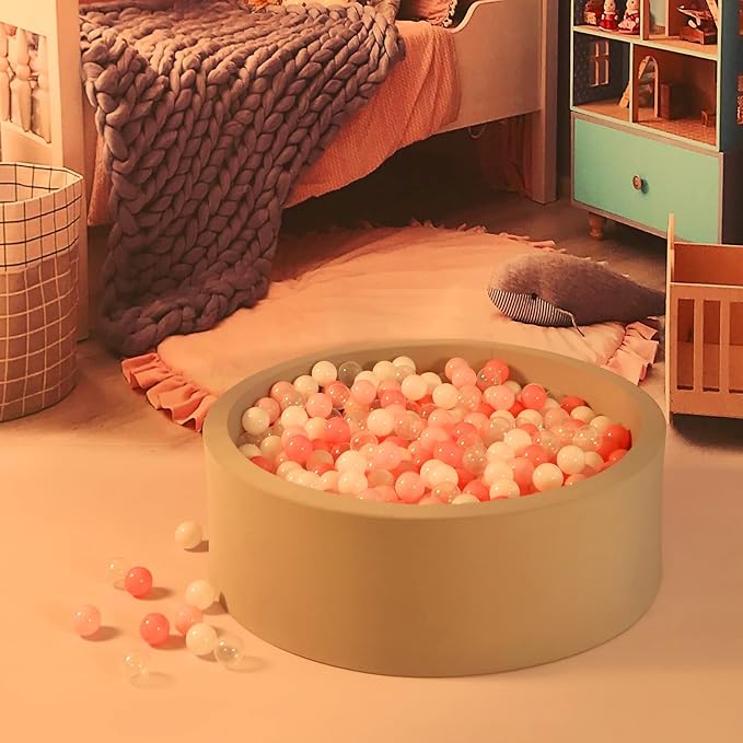 GOGOSO Ball Pit Balls Crush Proof Non-Toxic Plastic Balls Babies Kids Toy Bulk Pack 170pcs 2.2inchs