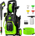 Electric Pressure Washer, 4000PSI 2.8 GPM Power Washer with Foam Cannon 35FT Hose Electric High Pressure Washer for Fences, Patios, Decks, Patios and Cars Powerwasher