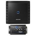 Alpine S2-A60M S Series Mono Class D Subwoofer Amplifier 600W with LC2i 2 Channel Line-Output Converter with AccuBASS Bundle