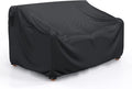 Heavy Duty Patio Sofa Cover, Waterproof 3-Seater Outdoor Couch Cover Patio Furniture Covers for Outdoor Furniture Loveseat Couch, 78" L×33" D×32" H, Black