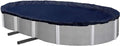 Aboveground Pool Winter Cover, Fits 15’ x 24’ Oval, Solid Blue – Includes Winch and Cable for Easy Installation, Superior Strength & Durability, Treated for UV Protection, WC1524OV