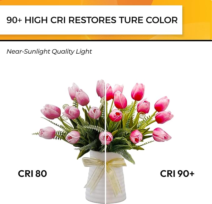 Hizashi 90+ CRI LED Candelabra Bulbs 60 watt Equivalent 2700K Warm White, Dimmable Chandelier Light Bulbs, 6W 550LM, CA11 Flame Tip E12 LED Candle Bulb, UL Listed - 24 Pack
