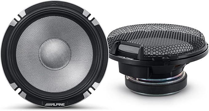 Alpine R2-S653 High-Resolution 3-Way Speaker Set/Pro Series with RKFR65 3-Piece Foam Fast Ring Speaker Enhancement