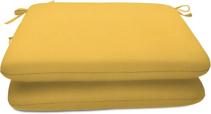 Sunbrella Patio Cushions - (2 Pack) - 20" W x 20" L x 2.5" T, Outdoor Chair Cushion with Comfort, Style & Durability Designed for Outdoor Living - Made in The USA