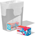 Trash Bags - Small Garbage Bags, Clear Trash Can Liners for Bathroom Bins, Bedroom, Office & Kitchen Waste, Multi-Purpose Household Wastebasket Cleaning Supplies - 4 Gallon, Pack of 1