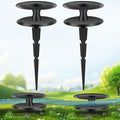 2PCS Metal Garden Hose Guide Spike, Hose Guides for Garden Heavy Duty, Cast Iron Garden Hose Guides for Outside, Rustproof Coated Hose Guide Stakes for Lawn & Yard, Plant & Flower Bed Protection