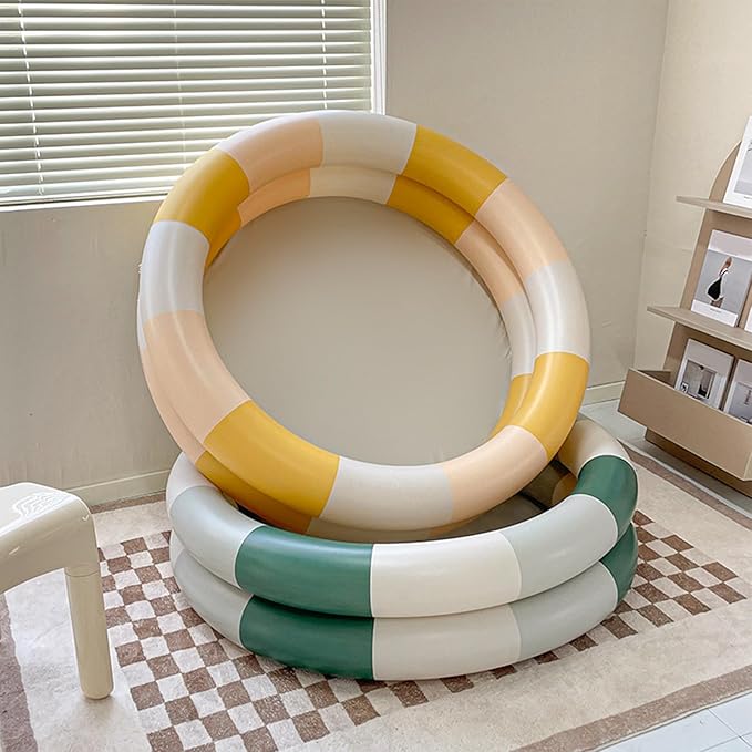 Keenso Inflatable Pool Thickened Blow Up Pool for Kids with Cute Style, Harmless Material, Wide Uses, Suitable for Indoor or Outdoor Play