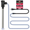 2000W Immersion Water Heater for Hot Tub & Pool – Portable Electric Submersible Heater with Temp Control, Auto Shut-Off, and WiFi Timer for Above Ground Pool, Swimming pool, Bathtub, and Spa