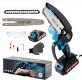ArtsyCase Mini Chainsaw 6-inch Cordless, Portable chainsaws, Small Handheld Chain Saw for Tree Trimmer, Wood and Bamboo Cutting, Chain saws Gifts for Husband, Dad(1 Battery+ 1 Chain+ 1 Bars)