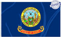 AMZFLAG Idaho State Flag 3x5 ft, Double Sided Idaho Flags 3 Ply Polyester with 2 Brass Grommets, Heavy Duty ID Flag of Idaho State Thick Material