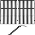 GasSaf 19.5" Grill Grates and Cooking Grate Lifter for Weber Genesis 300, Replacement Parts for Genesis E310 E320 E330 EP310 EP320 EP330 S310 S320 S330 Grills, Cast Iron BBQ Parts for Weber 7524 7528