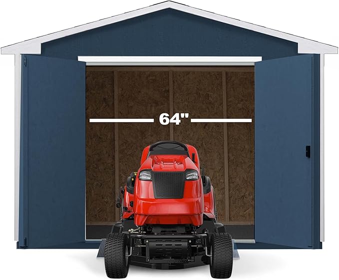 Handy Home Products Charleston Value Gable 10x12 Do-It-Yourself Wooden Storage Shed with Floor, 2x3 framing- Does not Include Paint or Roofing Shingles