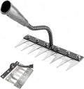 2025 New Gardening Hand Weeder Tool，Gardenia Iron Weeding Rake ，Manual Weeder Tool with Detachable Blades，Tool for Effortless Weed Removal， Flower Beds & Vegetable Patches (No Wooden Handle)