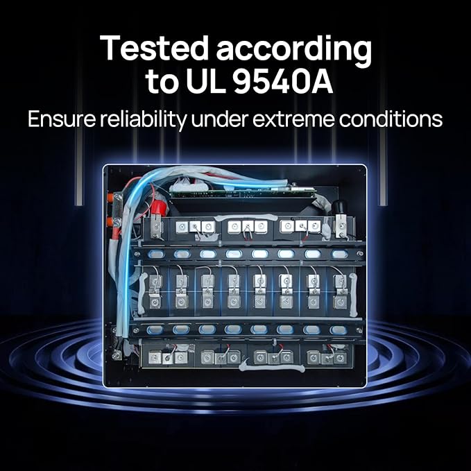 ECO-WORTHY Home Power Station Backup Power,5120Wh LiFePO4 Battery Support Communication、Bluetooth and WiFi,AC 5000W Inverter, 1Hr/2.5Hr Fast Charge,for Home Backup,Emergency,Solar System Components
