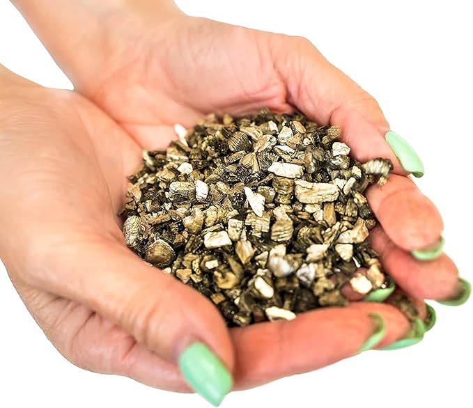Horticultural Organic Vermiculite by GARDENERA - (Made in Ukraine) - Medium Grade - Natural Soil Additive for Potted Plants, Orchids, Hydroponics, Terrariums (1 Quart)