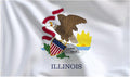 Bradford Illinois State Flag 3x5 ft Outdoor, 3 Ply Polyester Double Sided Illinois Flag Heavy Duty, IL State Flags with 2 Brass Grommets for Outsides House Long Lasting