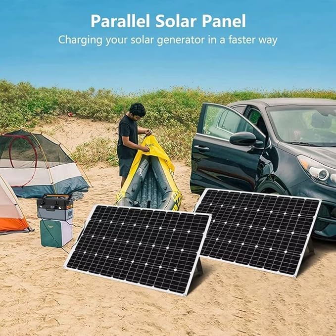 1000 Watt Flexible Solar Panel for RV, 2 × 500 Watt 12 Volt Solar Power Panel Kit Photovoltaic Module Monocrystalline Solar Panels for Camping Off Grid Car Battery Charging Boat