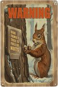 Funny Squirrels Signs Welcome To The Nut House Squirrels Stuff For Indoor Outdoor Decor 12x8 Inches Our Family Tree Is Full Of Nuts
