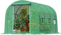 10x7x7 ft Greenhouse, Outdoor Walk-in GreenHouses with Screen Windows and Dual Zippered Door, Portable Waterproof Green Houses Tent for Outside Heavy Duty with Reinforced Frame #2