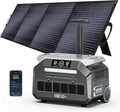 IEE 3200W/2048Wh Solar power station With 400W Solar Panel,P3200 Solar Generator(6400W Peak),1800W Super Fast Charging,APP Control Emergency Power Station for Home, Camping, Power Outages