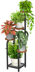 TOSKING 5 Tier Metal Plant Stand Indoor 48''H Tall ,Heavy Duty Plant Shelf , Corner Shelf Flower Pot Stand for Outdoor Plant Stand for Living Room Balcony Garden Patio Bedroom (5 Tier-Brown)