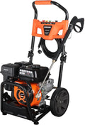 GPW3200 Gas Powered Foldable Pressure Washer 3200 PSI and 2.5 GPM, Soap Tank and Five Nozzle Set | Compact & Foldable