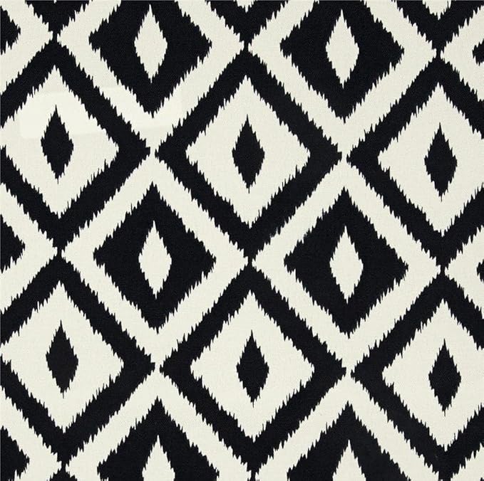 RSH DECOR Deep Seating Cushion with Pillow Back | 24” x 23” Seat | Water and Fade-Resistant Spun Fabric | Outdoor Chair Cushion Set for Patio Furniture | Black White Aztec