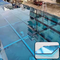2mm Polycarbonate Sheet,polycarbonate greenhouse panels,Roofing Transparent Insulation Daylighting Panels,strong and not easily deformed,for Greenhouse Sheds Roofs,Carports.(Blue,2.62 x 9.8ft)