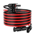 49Ft Solar Cable Solar Extension Cable,10AWG Solar Panel ExtensionCable with Female and Male Connectors,Waterproof Solar ExtensionCable Kit (Red and Black).