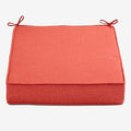 BrylaneHome Extra-Thick Seat Cushion - 23”L x 22”W x 5.5”H - Patio & Outdoor - Water, Stain & Fade Resistant - Geranium