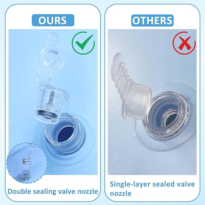7ft Pool Pillows for Above Ground Pools, Heavy Duty Swimming Pool Air Pillow 0.3mm Thickened Pool Closing Winter Kit Pool Cover Float Balloon with String Repair Tape for Winterizing Ice Equalizer