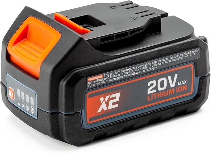 SENIX Chainsaw Cordless, 20V 10" Battery Chainsaw, Brushless Chain Saw, Includes 2.5Ah Battery & Charger, Garden Tool for Tree, Pruning, Branch Cutting, Yard, Fathers Day Gift, CSX2-M1