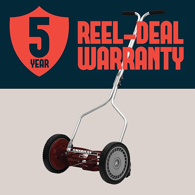American Lawn Mower Company 1304-14 14-Inch 5-Blade Push Reel Lawn Mower