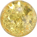 uxcell 30mm/1.2" Crystal Sphere Ball Ice Cracked Glass Solid Decorative Sphere Crystal Ball Prop Ornament for Feng Shui Divination Fortune Telling Tabletop Fountain Decoration, Yellow