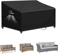 SIRUITON 3-Seat Garden Patio Sofa/Loveseat/Bench Cover 64" W x 26" D x 35" H,Heavy Duty 420D Oxford Waterproof Outdoor Sofa Cover, Lawn Patio Furniture Covers