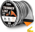 Cluparis 3-Pound Super Heavy Duty Trimmer Line .095-Inch-by-820-ft Square Pro Trimmer Line Spool 3-Component Tri-Extrusion Weed Eater String with Super Line Cutter