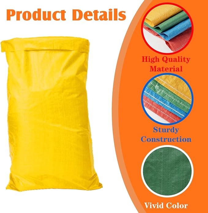 20Pcs Potato Sack Race Bags Large Size Game Race Bag for Carnival Easter Christmas School Outside Lawn Sports Games, Birthday Parties, Outdoor Family Gatherings, Barbecues