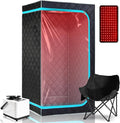 Portable Steam Saunas,Full Body Steam Sauna Box with 3L Steamer Pots for Home Spa,Sauna Tents 16 Levels 99 Minutes with Remote Control,Foldable Chair 33.8''x 33.8''x 65.74''
