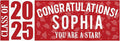Let's Make Memories Personalized Graduation Banner Class of 2025 - Graduation Party Decorations - Congratulations Banner - Indoor/Outdoor Vinyl - Best in Class - Red - 10 ft.