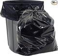 Aluf Plastics 40-45 Gallon Trash Bags (2 MIL - Pack of 50) 40" x 46" - Large Heavy Duty Can Liners - Plastic Black Garbage Bags for Lawn, Leaf, Contractor, Yard, Outdoor use