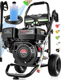 4200PSI Pressure Washer 4.0GPM Gas Power Washer 212CC Gas Powered Washing Machine Commercial High Pressure Washer with 25ft Hose&5 Nozzles for Patio Garden Yard Vehicle,EPA/CARB/ETL