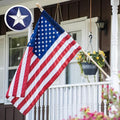 American Flag 2.5 x 4 Pole Sleeve, American Flags For Outside Banner Style,New 420D Polyester, Heavy Duty Durable TearProof, Embroidered Stars, Sewn Stripes,, UV Protection，Outdoor Flag (Pole NOT Included)
