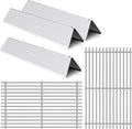17.5” Grill Grates Replacement for 7637 7635 Weber Spirit I Spirit II E-210, S-210, E-220, S-220 With Front-Mounted Control Panels,Flavorizer Bars Cooking Grid Parts 2 Burners Spirit 200 Series