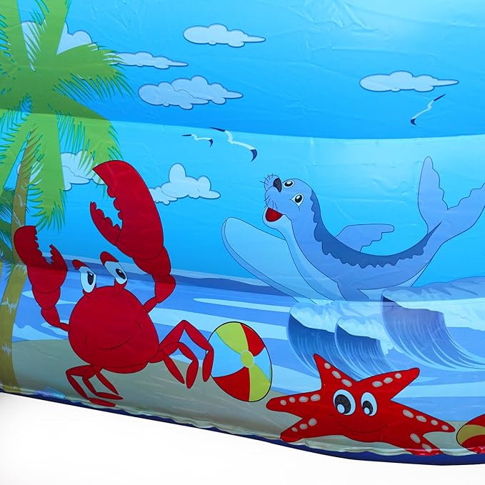 Baiao Inflatable Swimming Pool for Adults, Blow Up Pool for Backyard, Garden, Indoor, or Summer Outdoor Play Water Happy Family Time 78.8" x 49" x 20" (200CM)