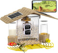 Aivituvin Bird Feeder Camera with AI Identification, Solar Powered, Wireless Hummingbird Feeder with Food, Water, Honey, Present for Bird Lovers