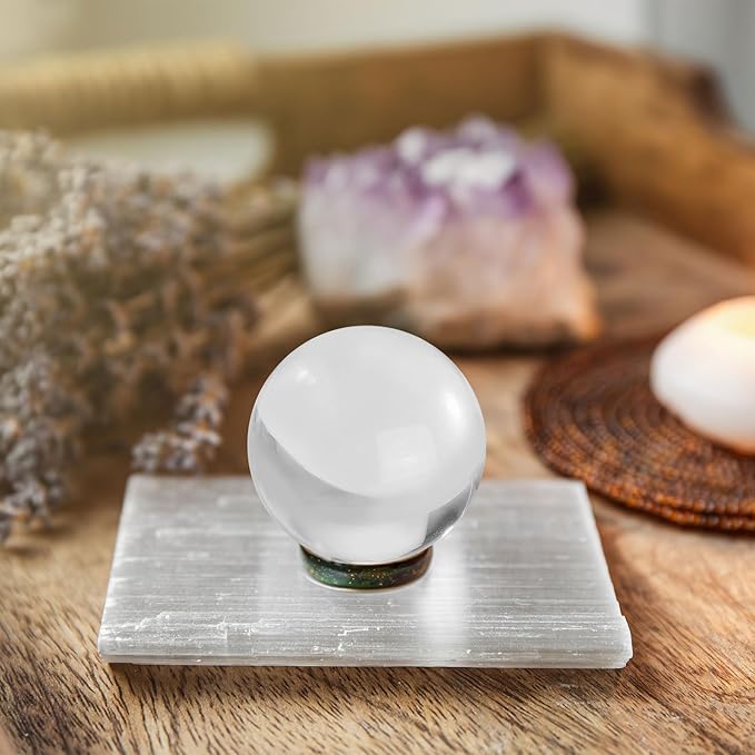 uxcell 25mm/1" Crystal Sphere Ball Glass Solid Decorative Sphere Crystal Ball Prop Ornament for Feng Shui Divination Fortune Telling Tabletop Fountain Decoration, Red